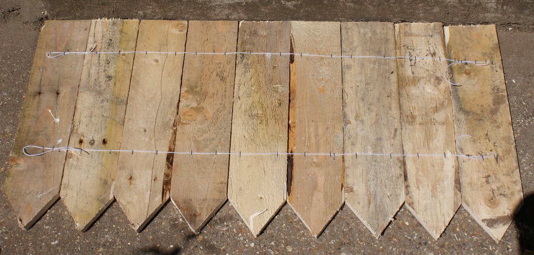 The Shed And Beyond Garden edging made from pallets