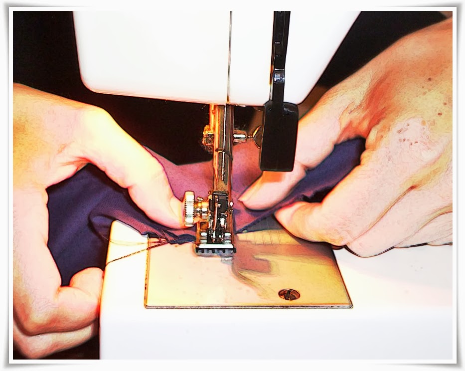 Using a sewing machine