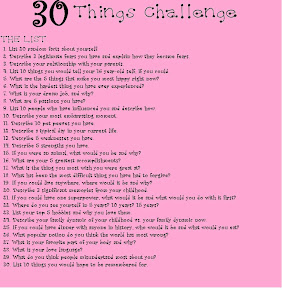 30 Things Challenge