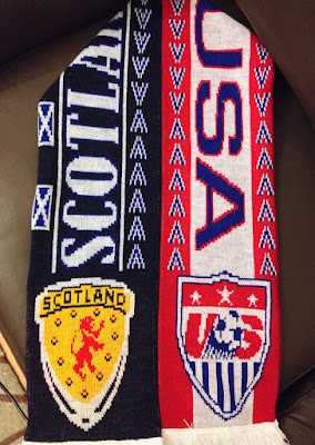 Scotland-USA football scarf