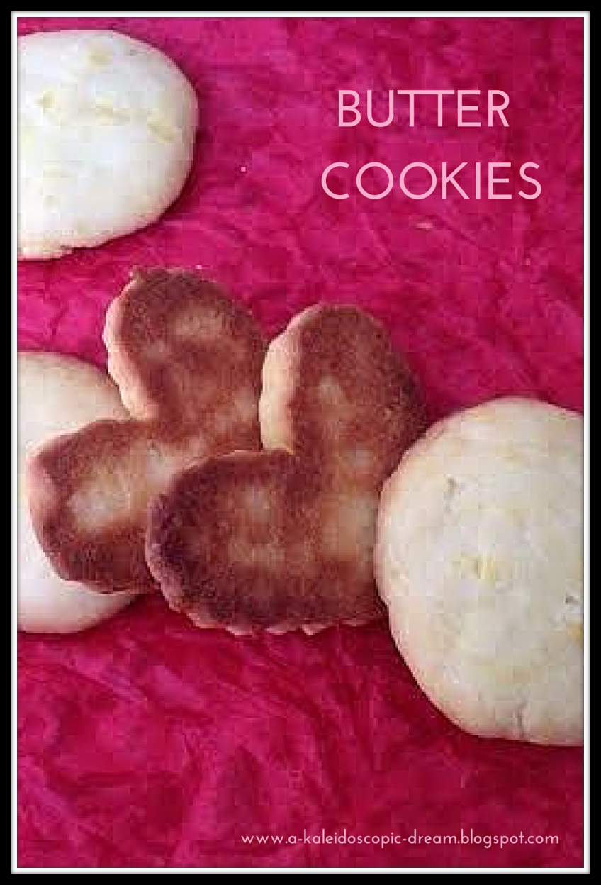 A Kaleidoscopic Dream Eggless Butter Cookies