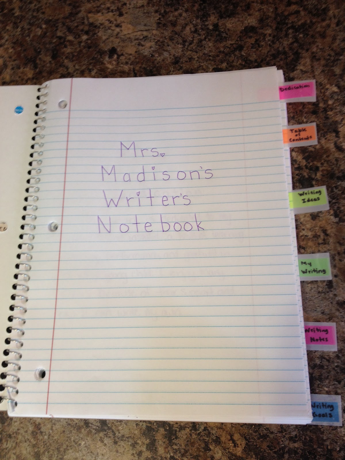 Apples of Your Eye! * Writer's Notebook Organization!