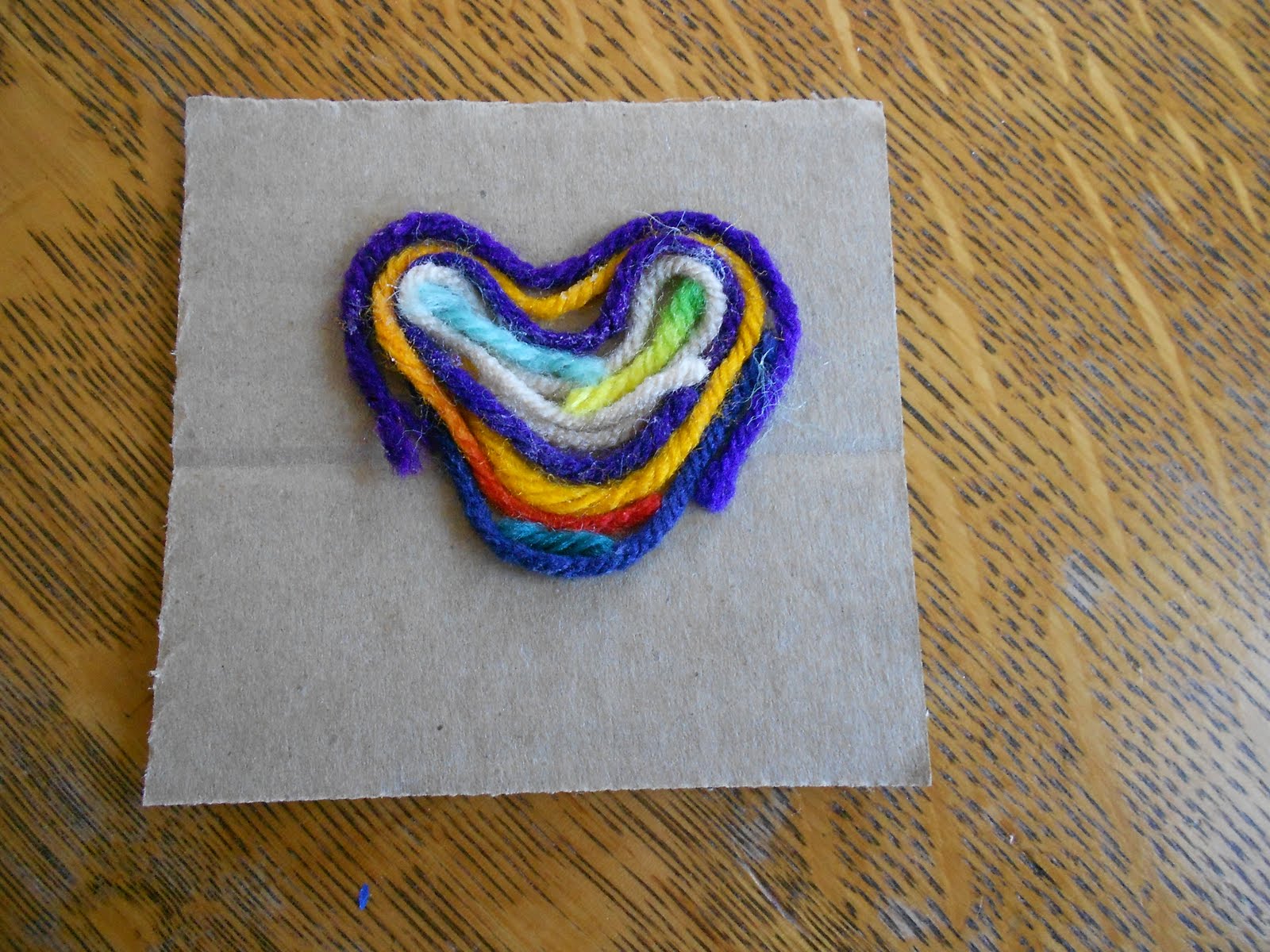 Almost Unschoolers: Scrap Yarn Art for Children
