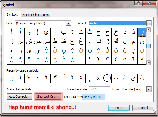 Cara pengetikan huruf arabic pada ms.word - Everythinglearning