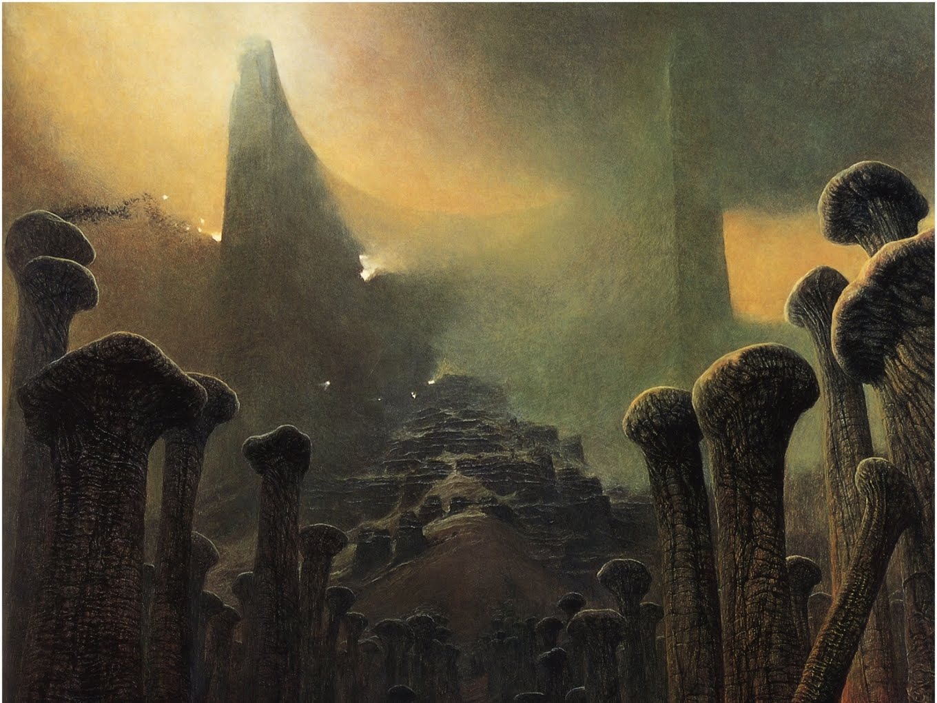 awesome pictures: Zdzislaw Beksinski HD Wallpaper