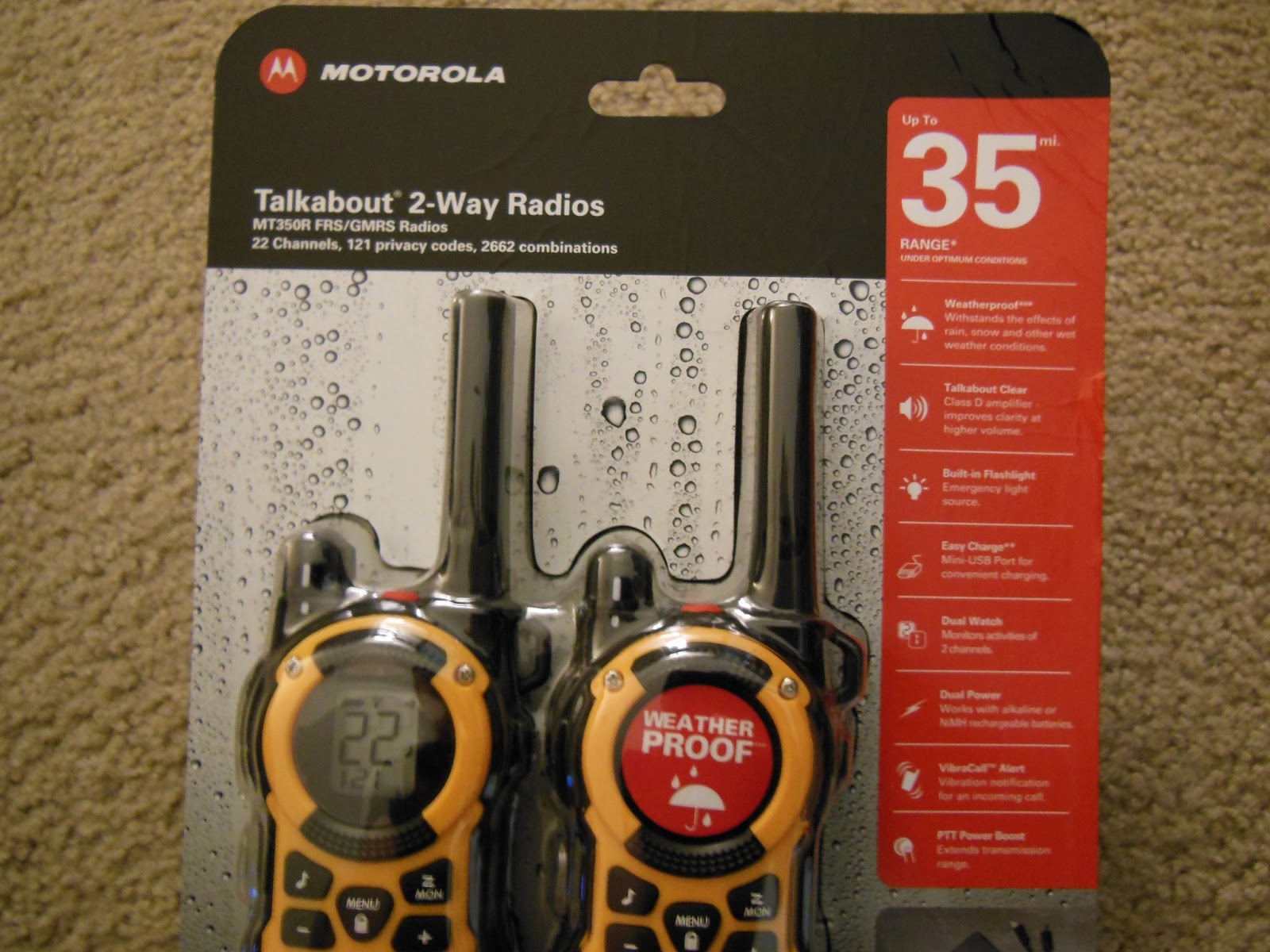 Brian and Ashley's Hiking Blog! Motorola Talkabout 2 Way Radios