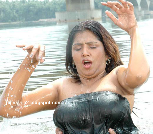 south indian actress bhuvaneswari hot cleavage image
