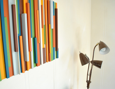 Wood Wall  on How To Make Wall Art From Wood Scraps   How About Orange