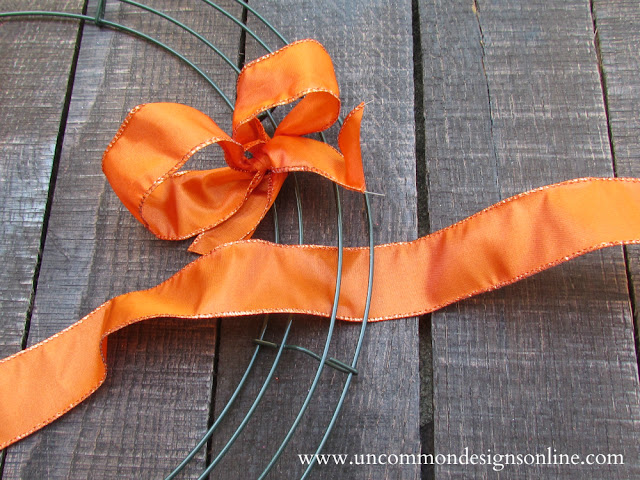 ribbon wreath tutorial