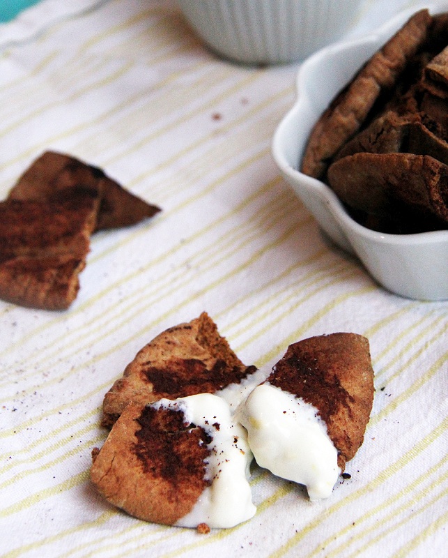 Mix it Up Cinnamon Pita Chips with Lemon Yogurt Dip