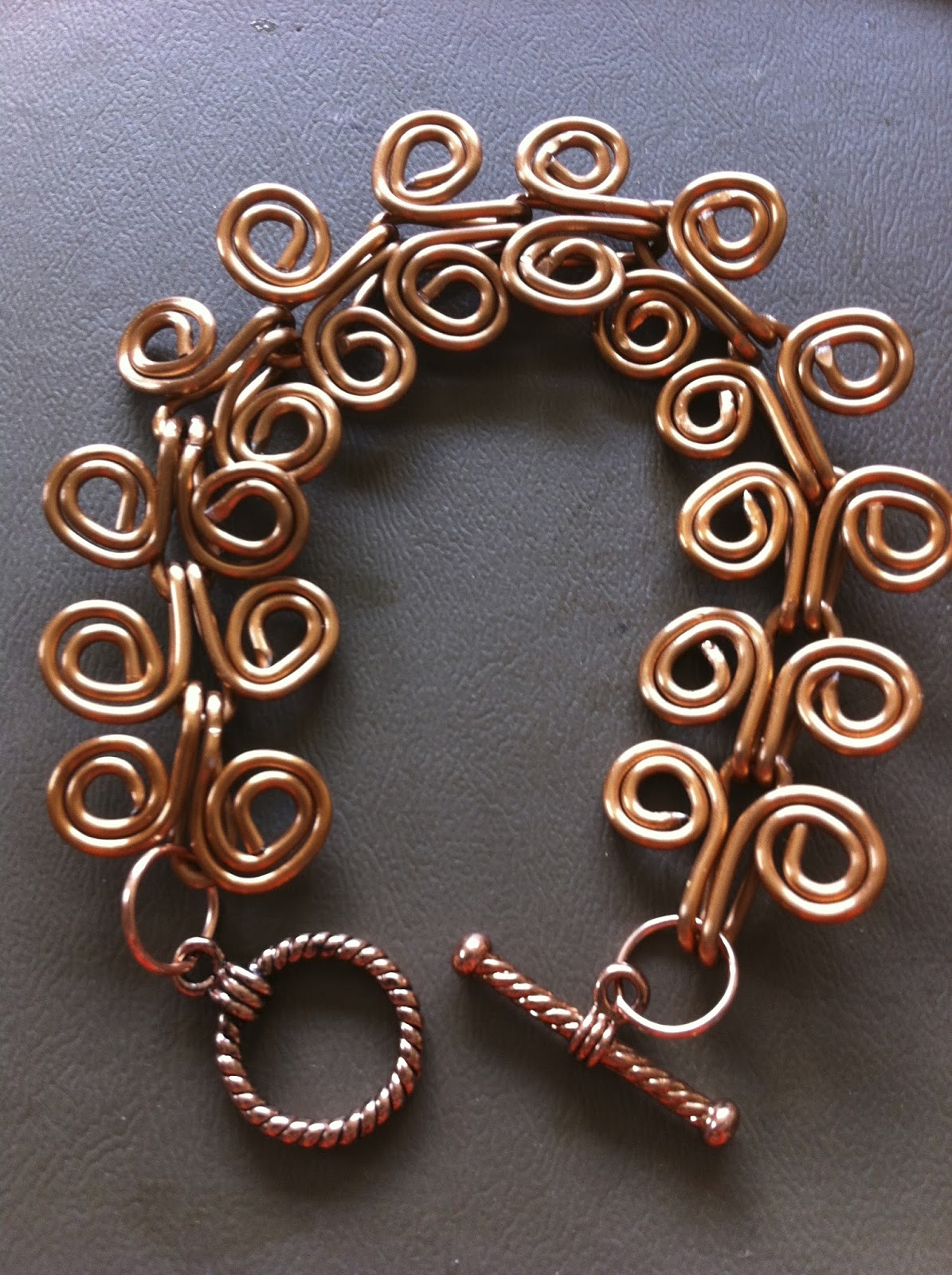 AptToCraft Egyptian coil bracelet