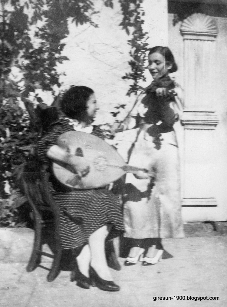 Black Sea Ladies Playing Violin and Oud c. 1930, Turkey