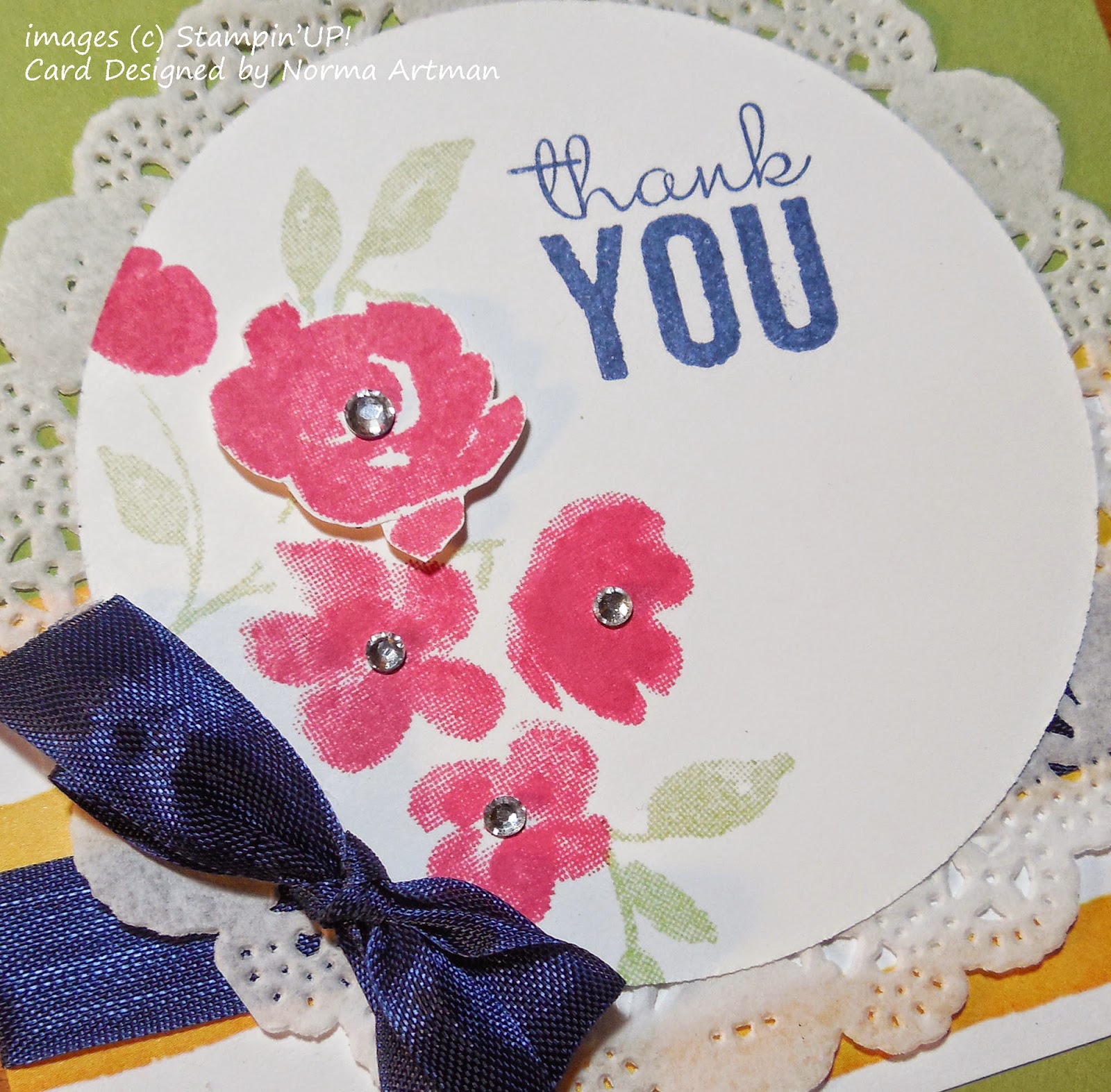 Card made with Stampin'UP!'s Painted Petals Stamp set