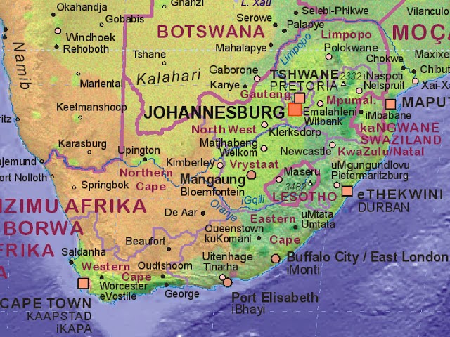 Pdf map Cape Town South Africa PDF