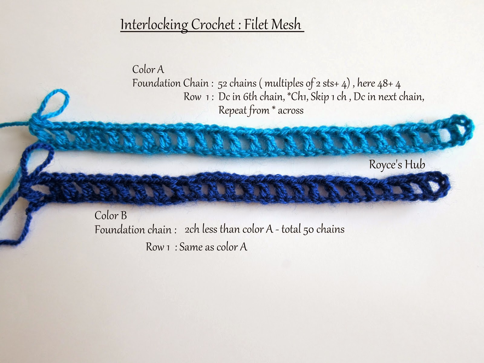 Royce's Hub Interlocking Crochet The Stitches