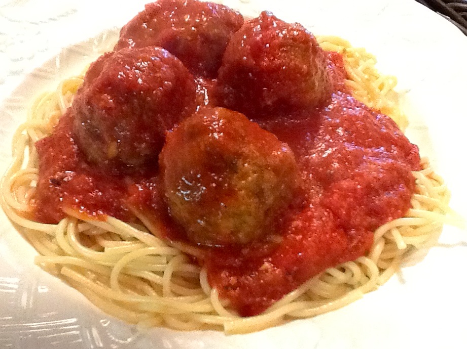 Kitty's Kozy Kitchen Spaghetti and Meatballs