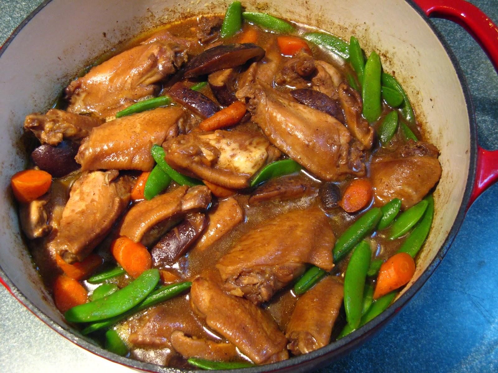 Duck Soup Easy Garam Masala Chicken Wings with Sugar Snap Peas (胡荽蜜豆鷄翼