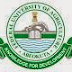 Admission Requirement Into FUNAAB For 2014/2015 Academic Session.