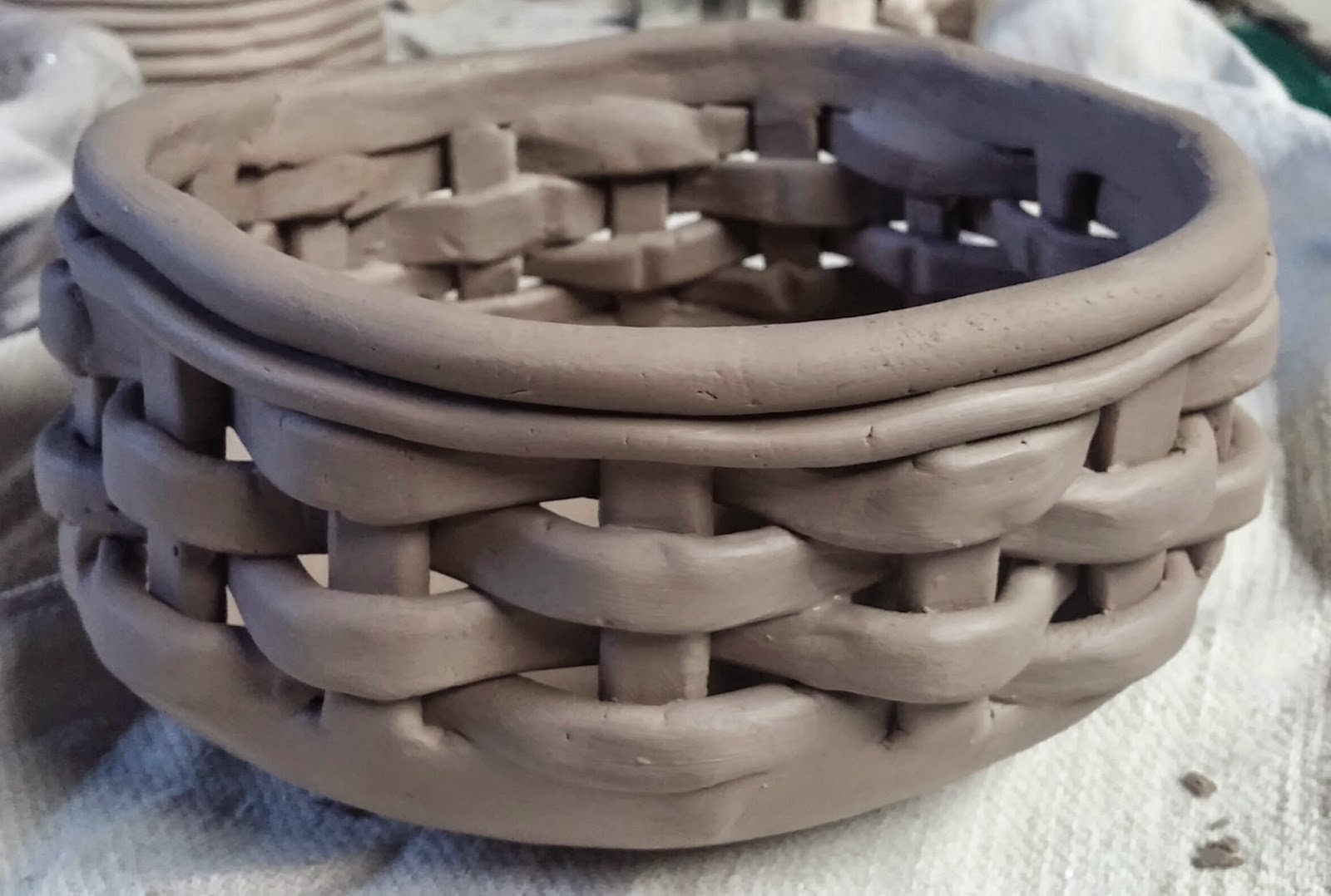 Remembrances Works in Progress Clay "Baskets"