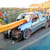 Grade de proteção atravessa carro em acidente, e idoso sobrevive na Bahia