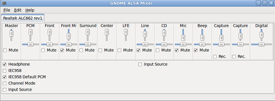 скачать gnome alsamixer