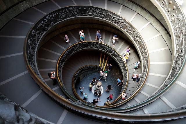 Escalier Vatican, Rome, Roma, Blog, Voyage, basilique, centre historique, Vatican, Ottaviano-san Pietro, art, musée, oeuvre