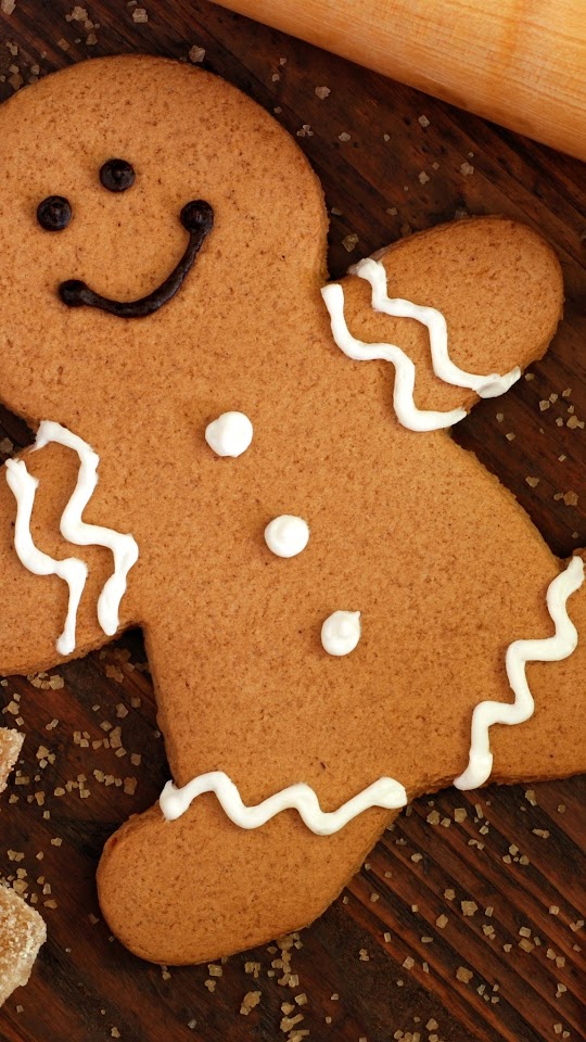 Christmas Cookies Man Android Wallpaper