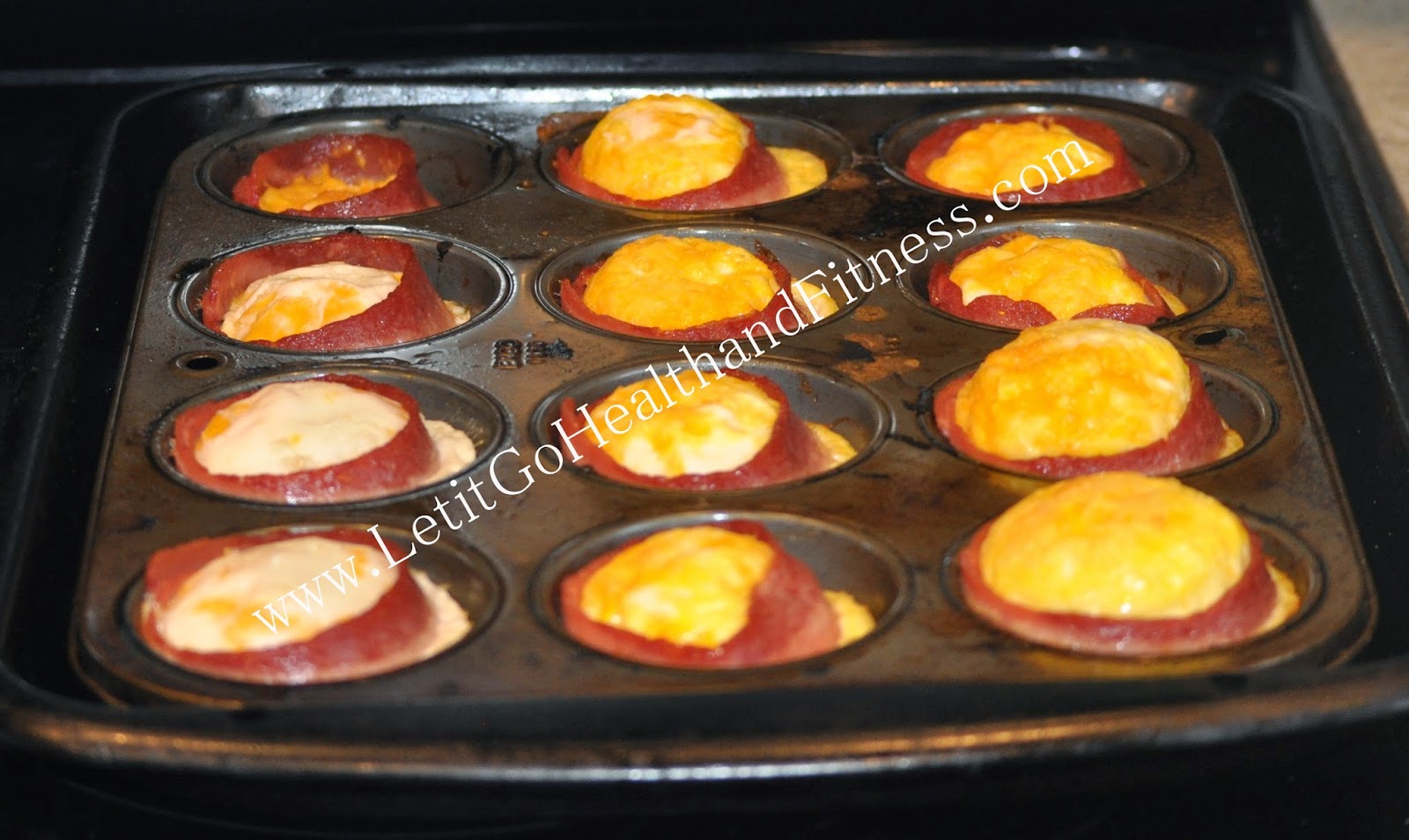 Let It Go Health & Fitness Turkey Bacon Wrapped Egg Bites