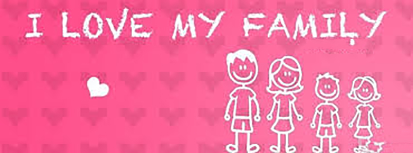 Facebook Timeline Cover Love - I Love My Family