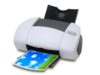 color printer printing grass and blue sky color printer printing grass and blue sky