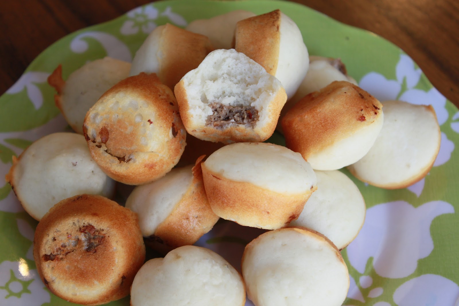SPICED CHEFS Pancake Bites with Turkey Sausage