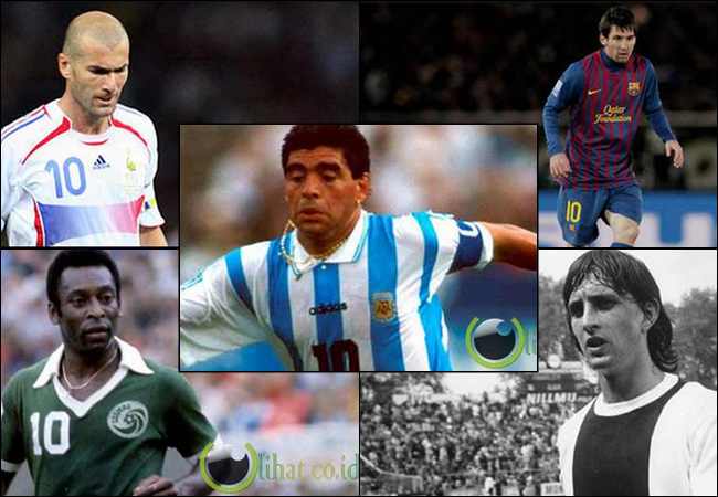 10 Pemain Sepakbola Nomor Punggung 10 Terbaik di Dunia 10 Pemain Sepakbola Nomor Punggung 10 Terbaik di Dunia