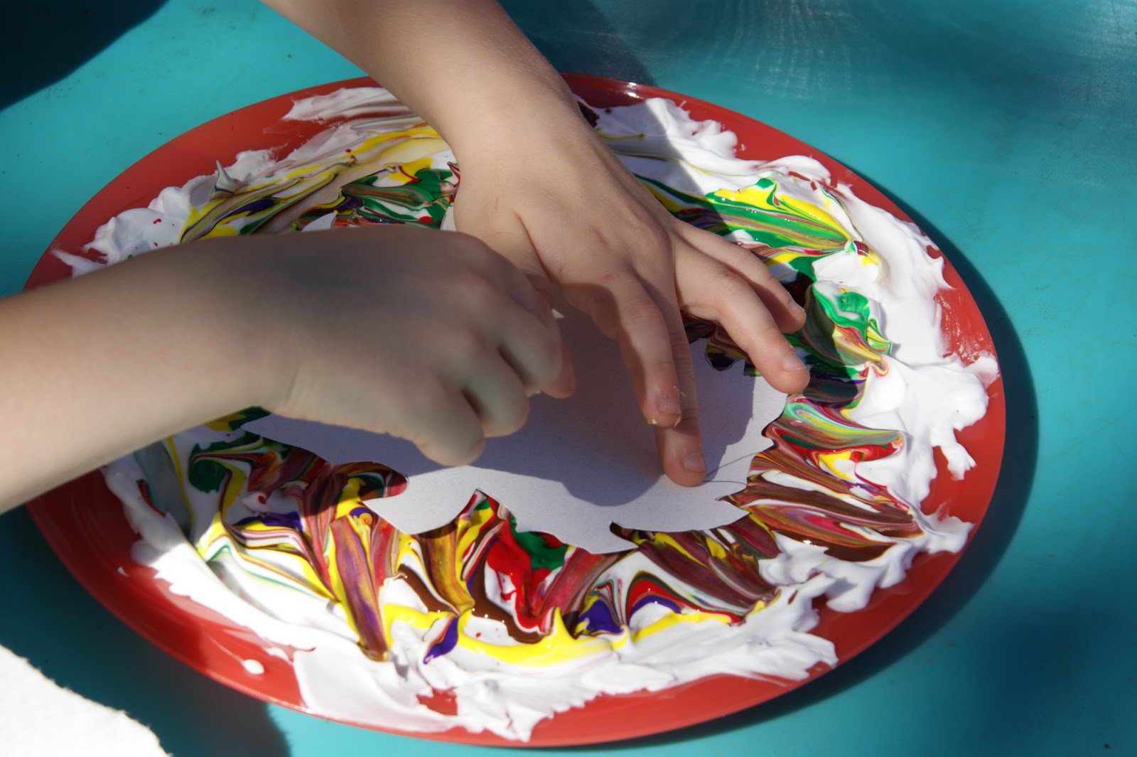 Raising Leafs Make It Monday Shaving Cream Leaves