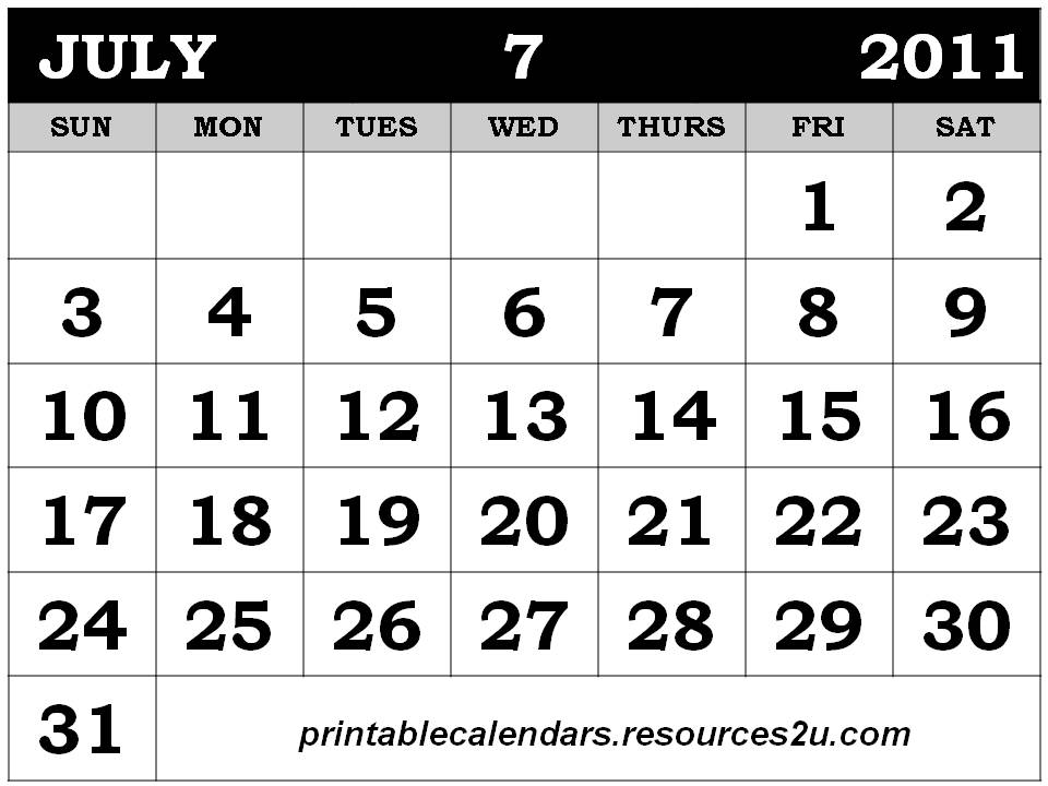 Plain Calendar