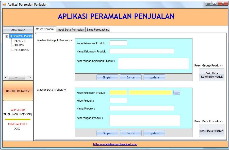 Z A H I R A Konsep Aplikasi Peramalan Penjualan