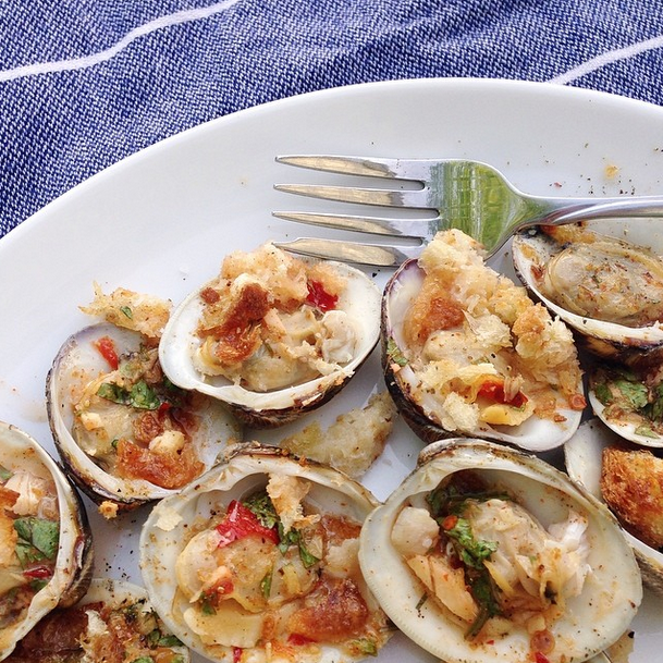 MAKE } Baked Clams with Ginger
