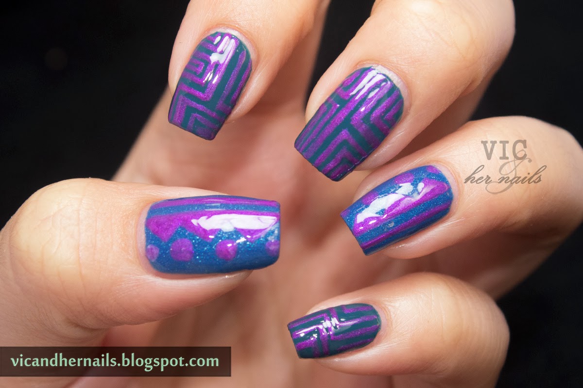 Vic and Her Nails March TriPolish Tuesday Day 1