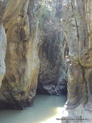 El cañón visto desde el primer escape - Azul Turquesa