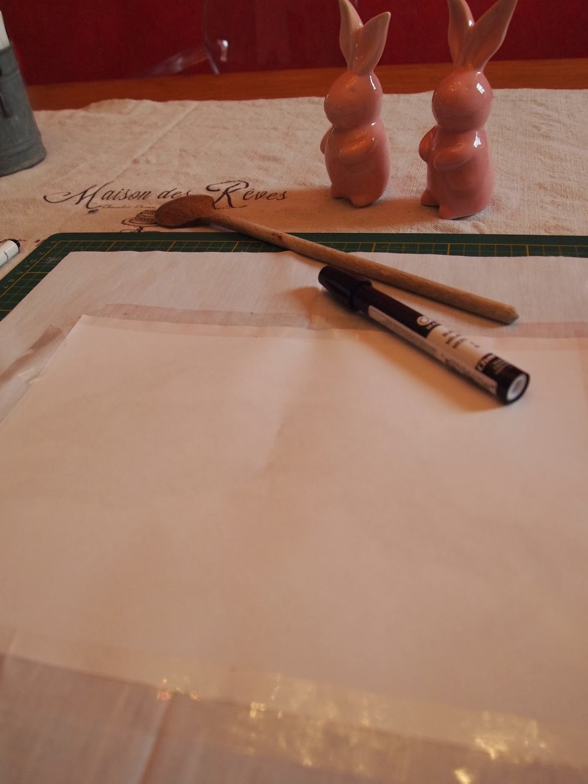 Parížankou na víkend Blender pen transfer technika