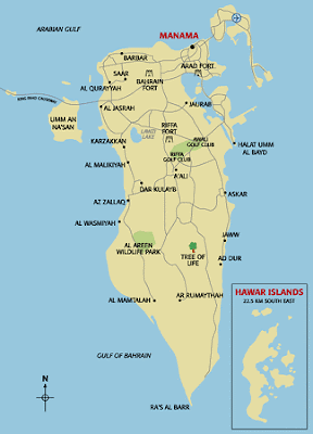 Karte von Bahrain Land Bilder