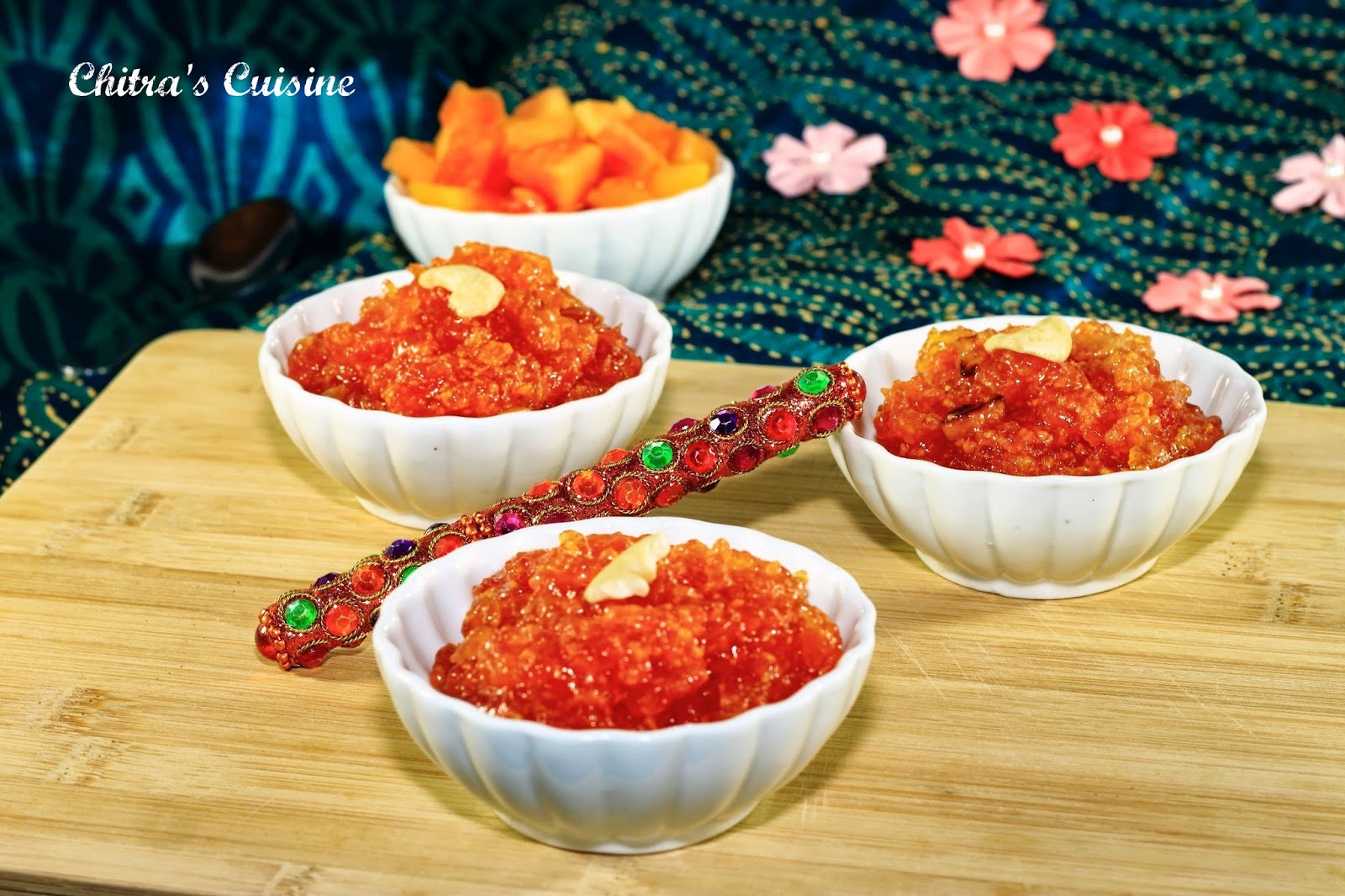 Chitra's Cuisine Papaya Halwa