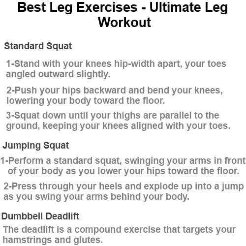 Best Leg Exercises Ultimate Leg Workout