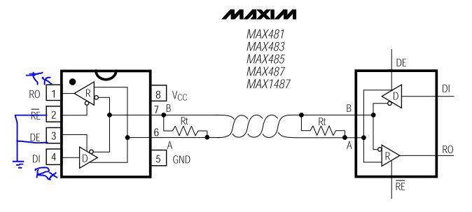 RS-485 Communication testing with MAX485 | Incredible DIY rs 485 2wire wiring diagram 