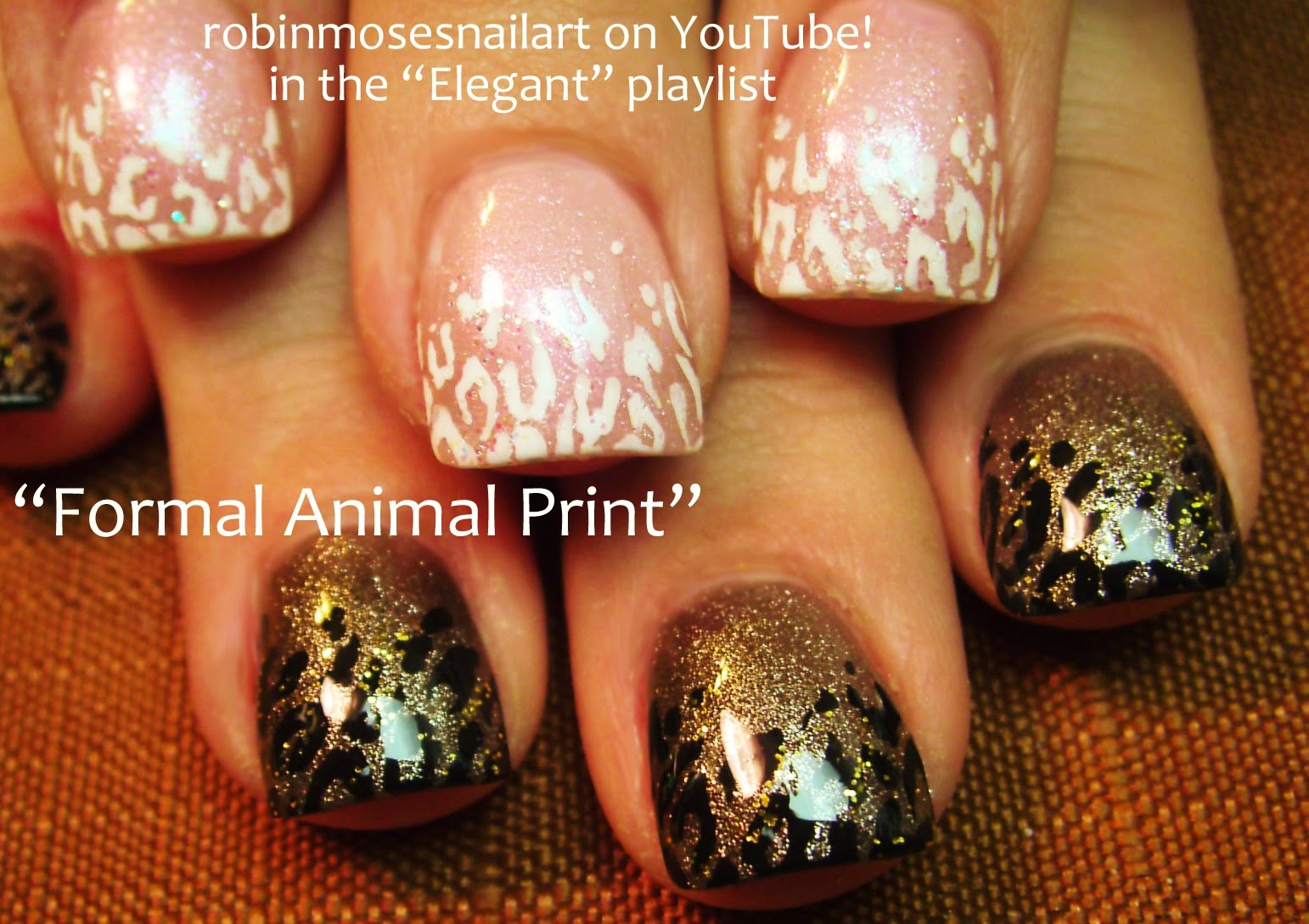 Nail Art by Robin Moses "leopard nails" "animal print nails" "nail art