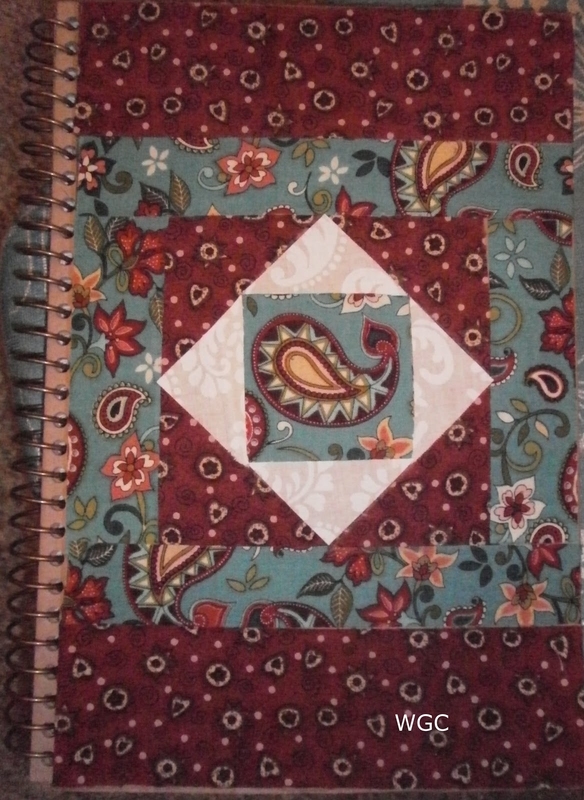 Wayward Girls' Crafts "Quilted" Notebooks