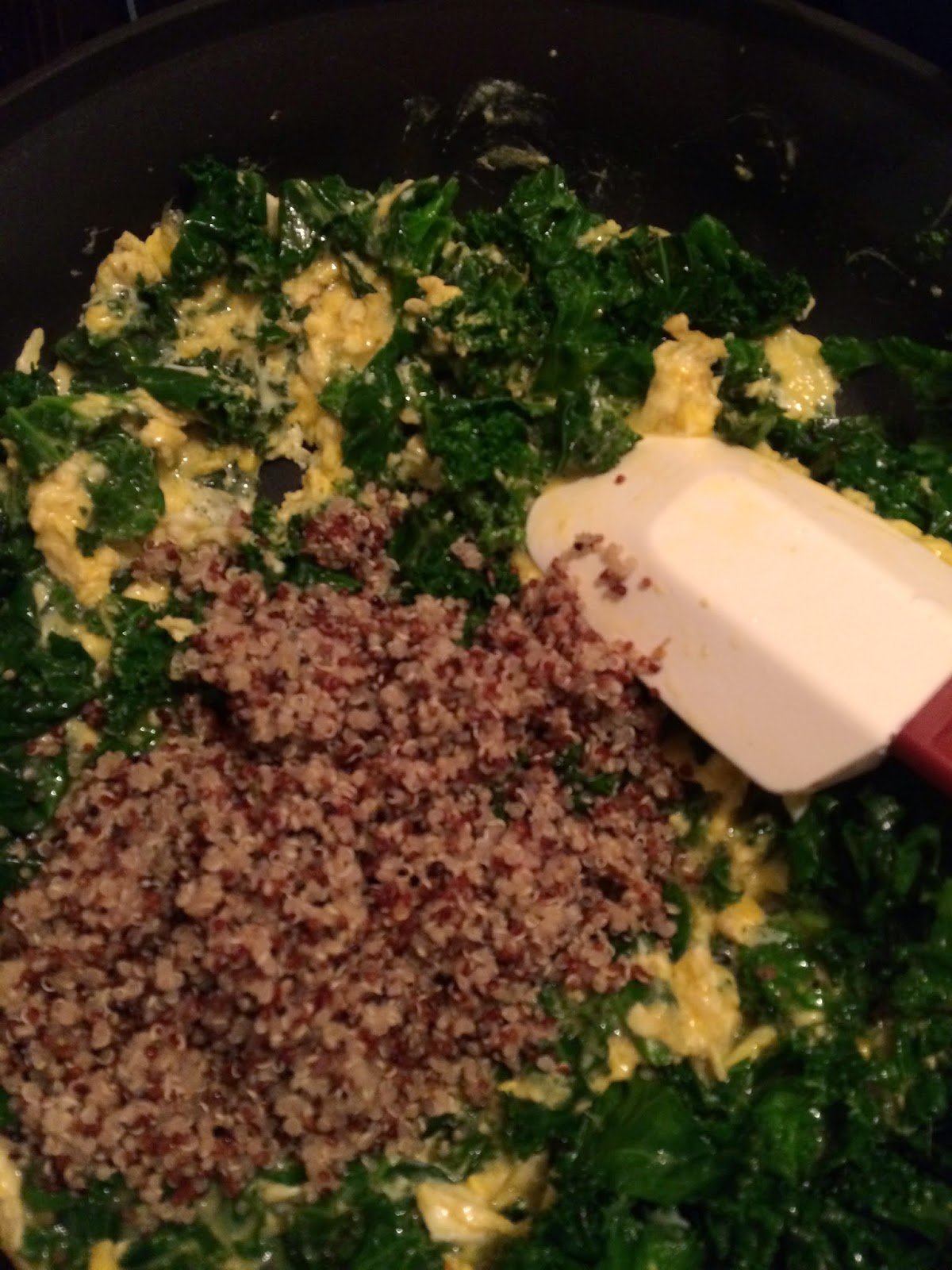 Quinoa, Egg, and Kale Scramble