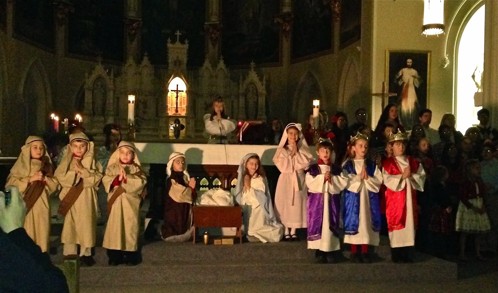View from the Valley School in Derby holds Living Nativity, concert