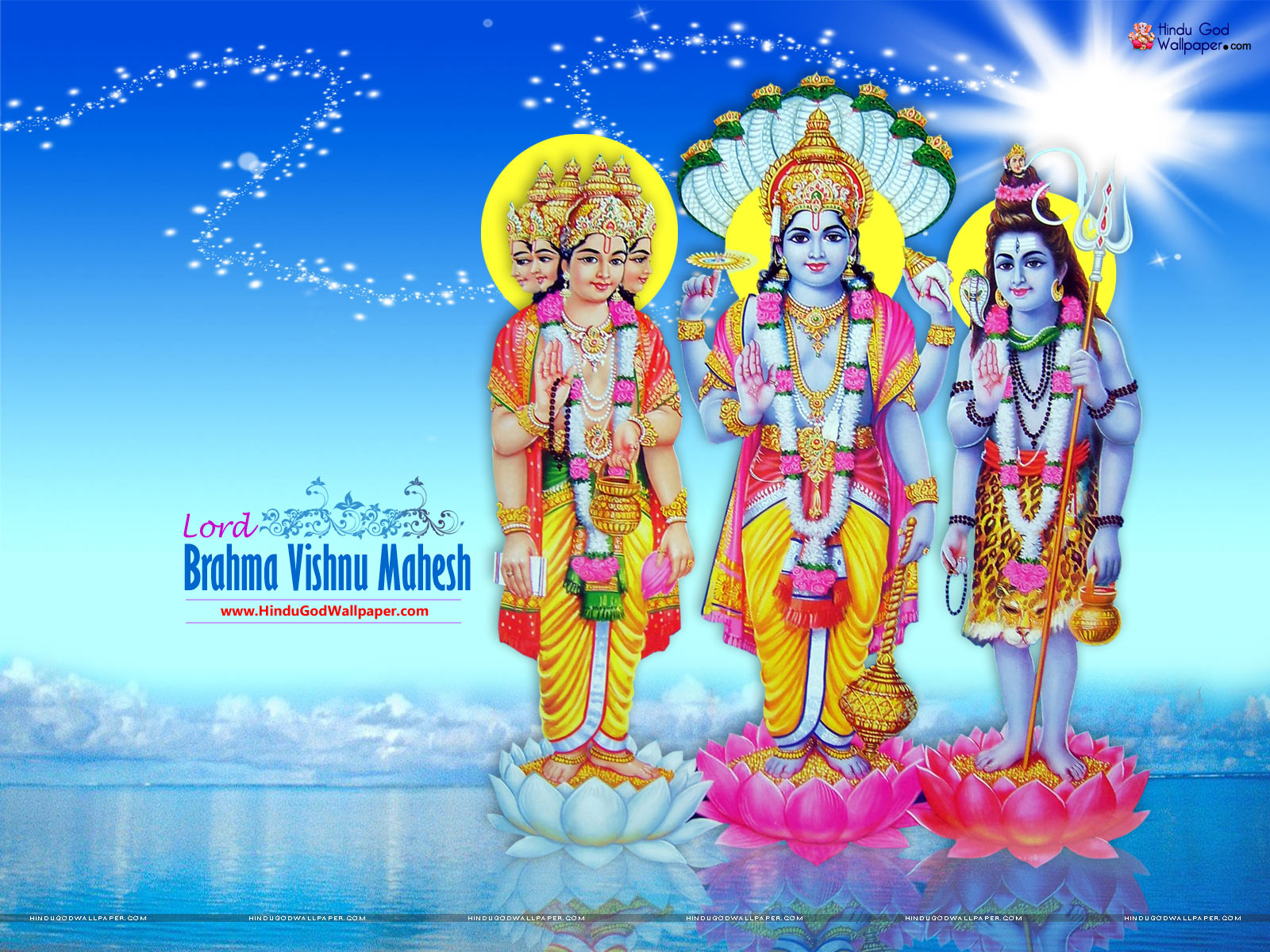 Brahma Vishnu Mahesh Hindu God Adorable Wallpapers | God Wallpaper