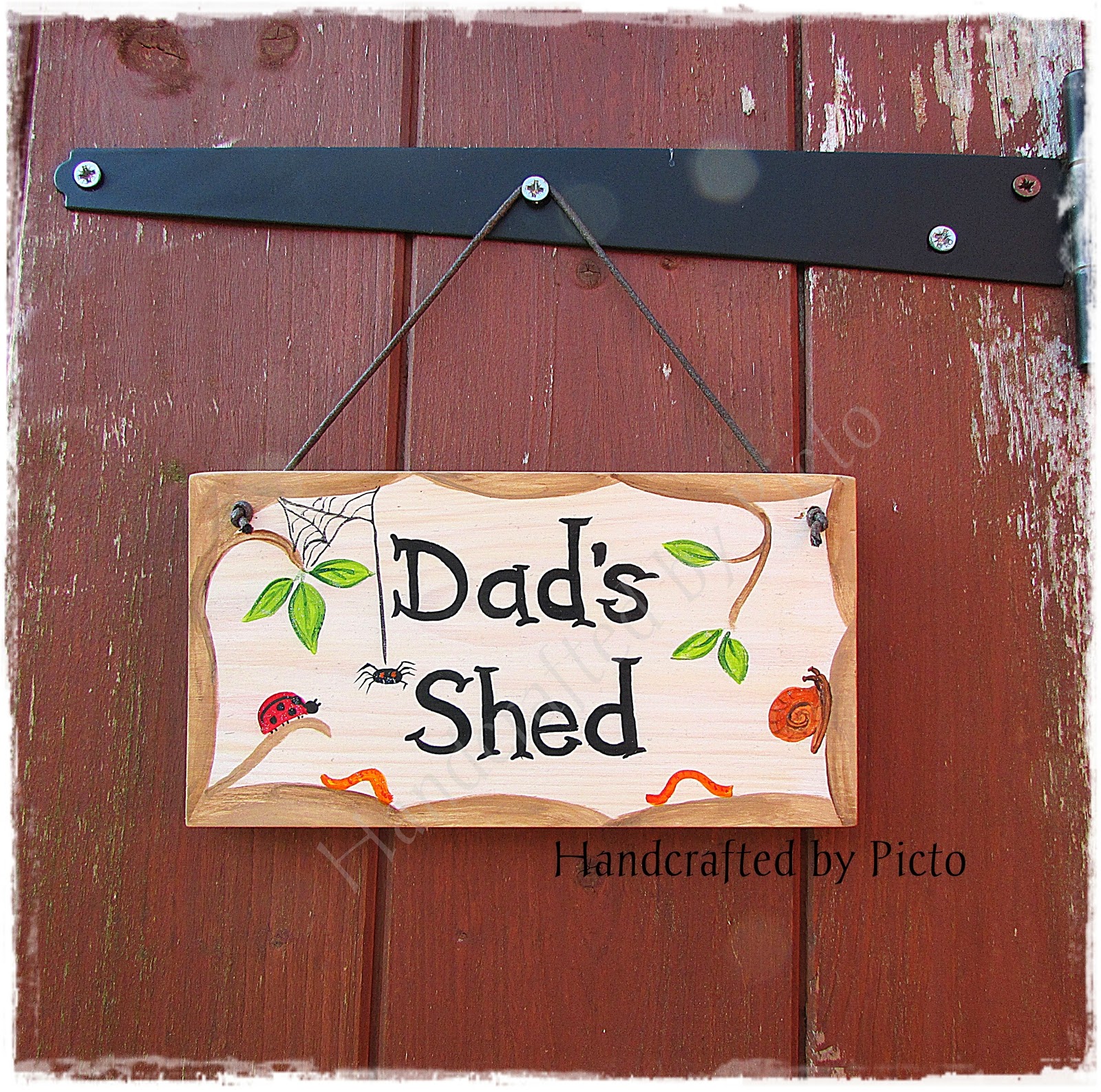 Handcrafted by Picto Plaques for a Treehouse & a Garden Shed