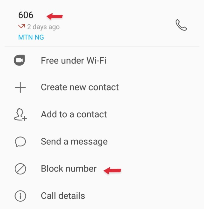 How to block calls from third-party partners of MTN